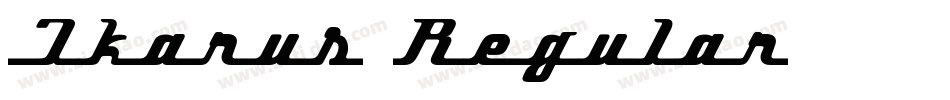 Ikarus Regular字体转换